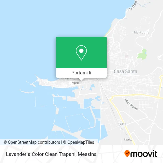 Mappa Lavanderia Color Clean Trapani