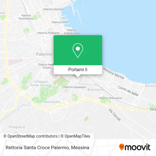 Mappa Rettoria Santa Croce Palermo