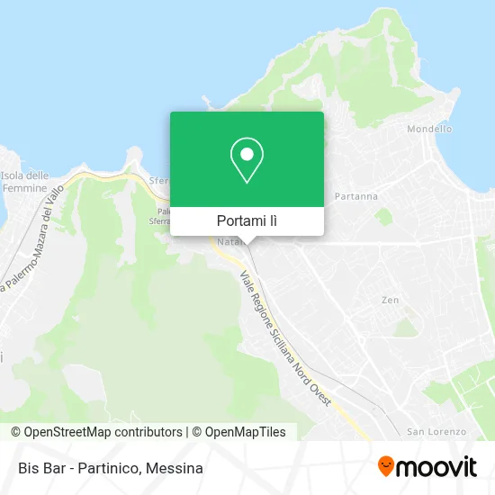 Mappa Bis Bar - Partinico