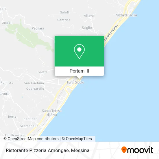 Mappa Ristorante Pizzeria Amongae