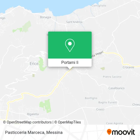 Mappa Pasticceria Marceca