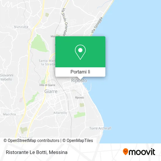 Mappa Ristorante Le Botti