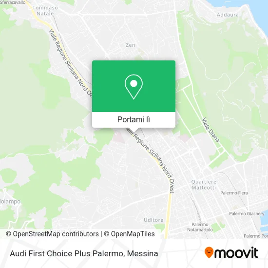 Mappa Audi First Choice Plus Palermo