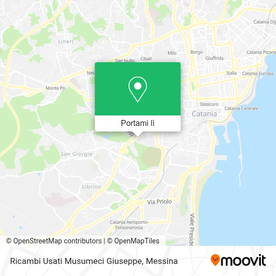 Mappa Ricambi Usati Musumeci Giuseppe