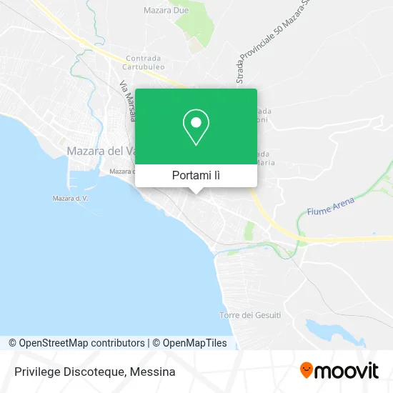 Mappa Privilege Discoteque