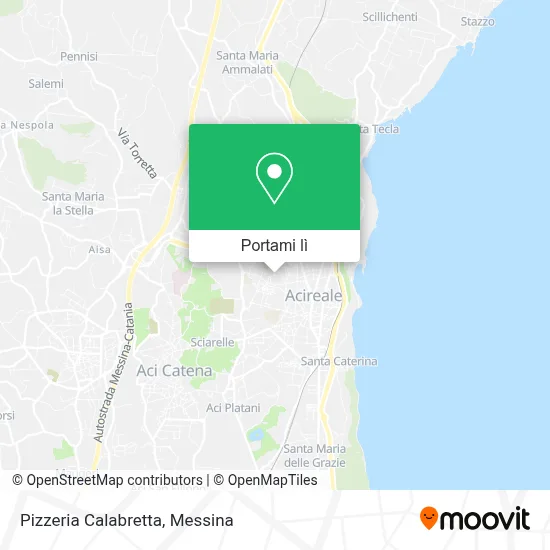 Mappa Pizzeria Calabretta