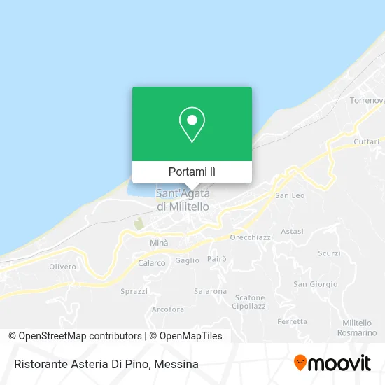 Mappa Ristorante Asteria Di Pino