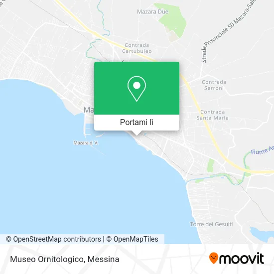 Mappa Museo Ornitologico