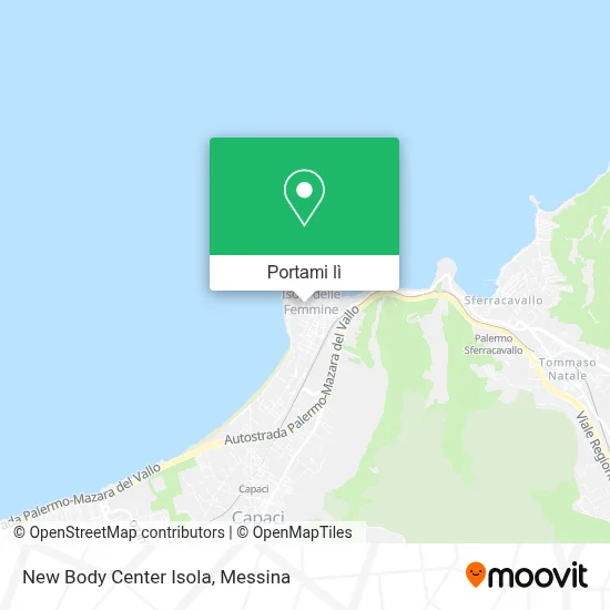Mappa New Body Center Isola