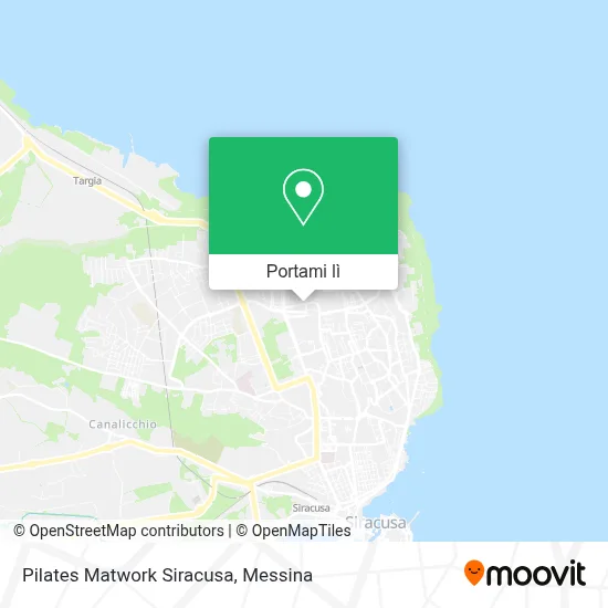 Mappa Pilates Matwork Siracusa