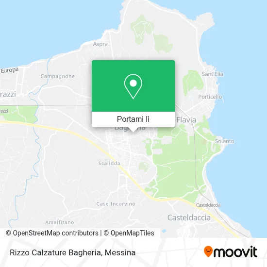 Mappa Rizzo Calzature Bagheria