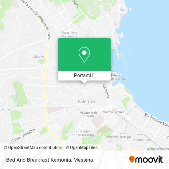 Mappa Bed And Breakfast Kemonia