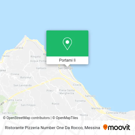 Mappa Ristorante Pizzeria Number One Da Rocco