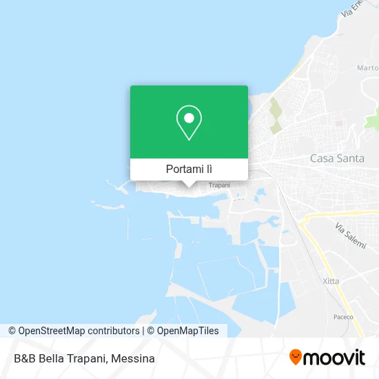 Mappa B&B Bella Trapani