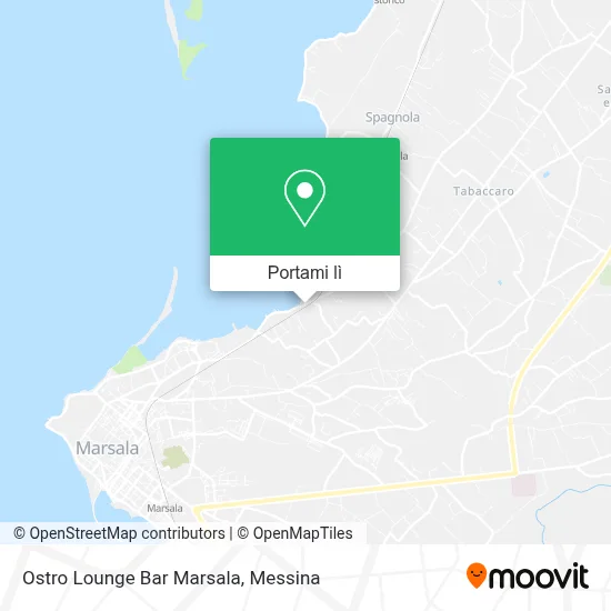 Mappa Ostro Lounge Bar Marsala