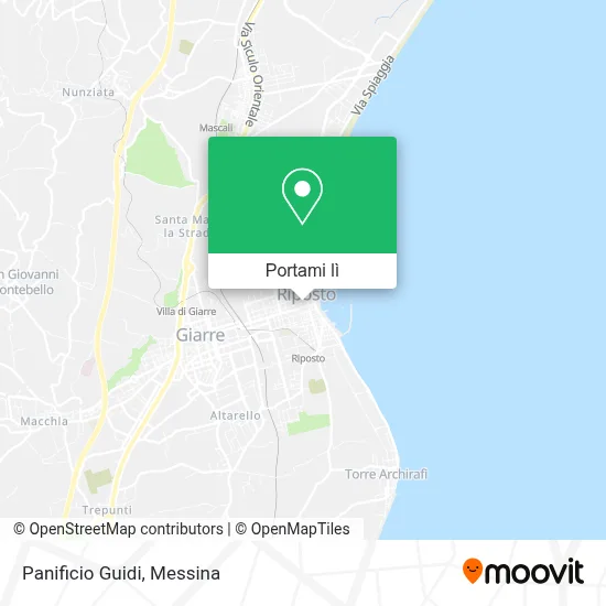 Mappa Panificio Guidi