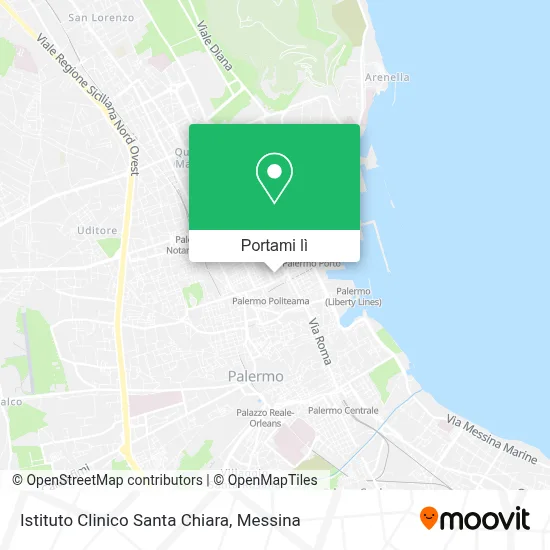 Mappa Istituto Clinico Santa Chiara