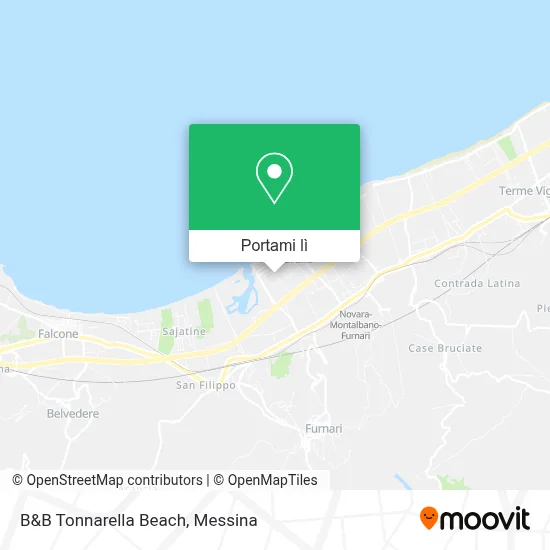Mappa B&B Tonnarella Beach
