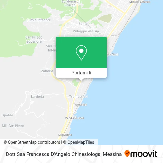 Mappa Dott.Ssa Francesca D'Angelo Chinesiologa