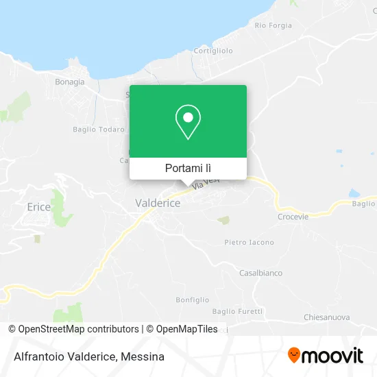Mappa Alfrantoio Valderice