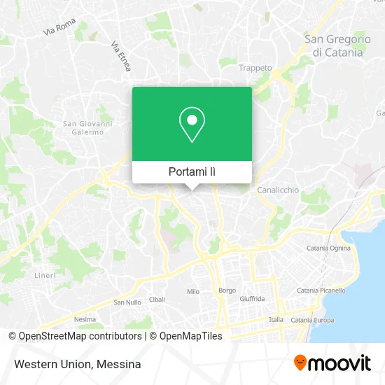 Mappa Western Union