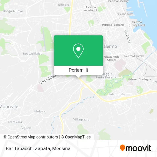 Mappa Bar Tabacchi Zapata