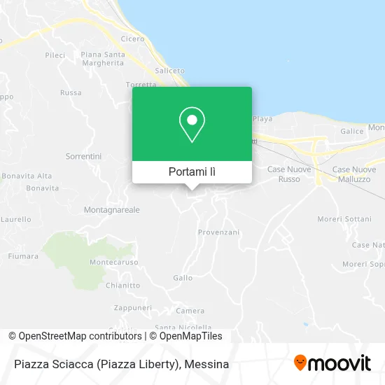 Mappa Piazza Sciacca (Piazza Liberty)