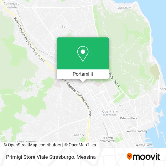 Mappa Primigi Store Viale Strasburgo