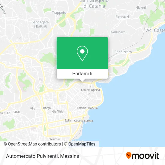 Mappa Automercato Pulvirenti