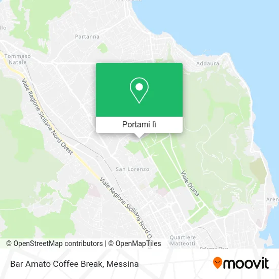 Mappa Bar Amato Coffee Break