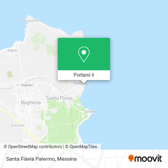 Mappa Santa Flavia Palermo