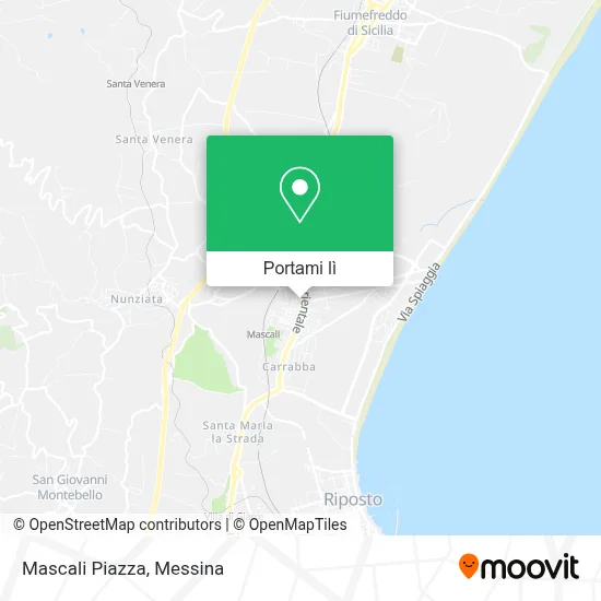 Mappa Mascali Piazza