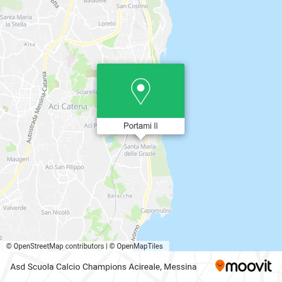 Mappa Asd Scuola Calcio Champions Acireale