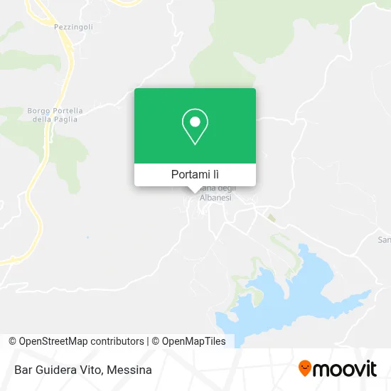 Mappa Bar Guidera Vito