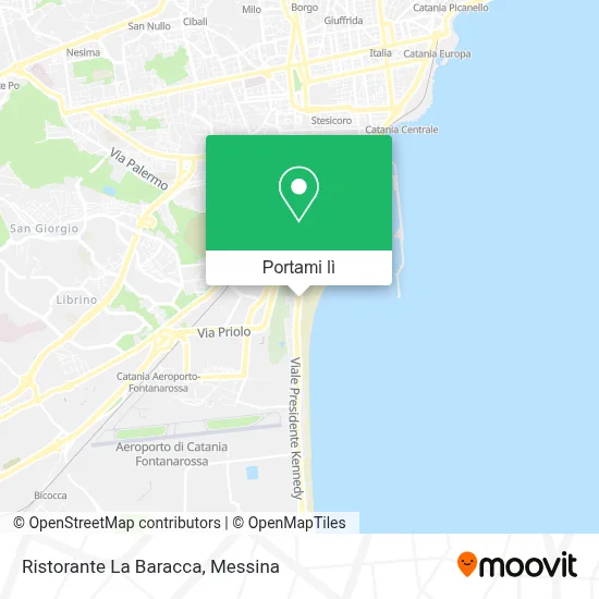 Mappa Ristorante La Baracca