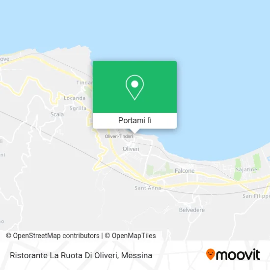 Mappa Ristorante La Ruota Di Oliveri