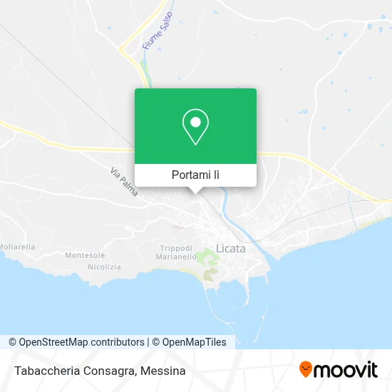 Mappa Tabaccheria Consagra