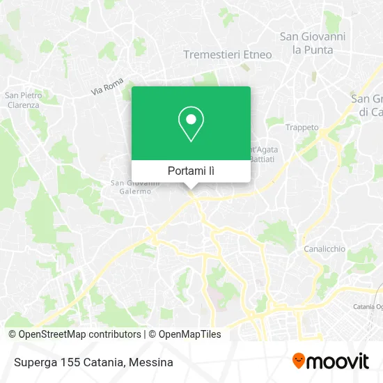 Mappa Superga 155 Catania