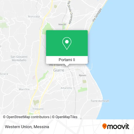 Mappa Western Union