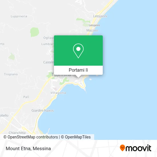 Mappa Mount Etna