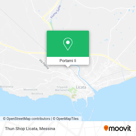 Mappa Thun Shop Licata