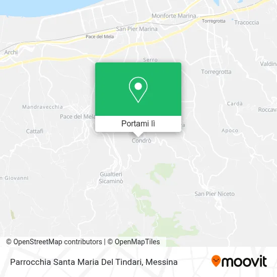 Mappa Parrocchia Santa Maria Del Tindari