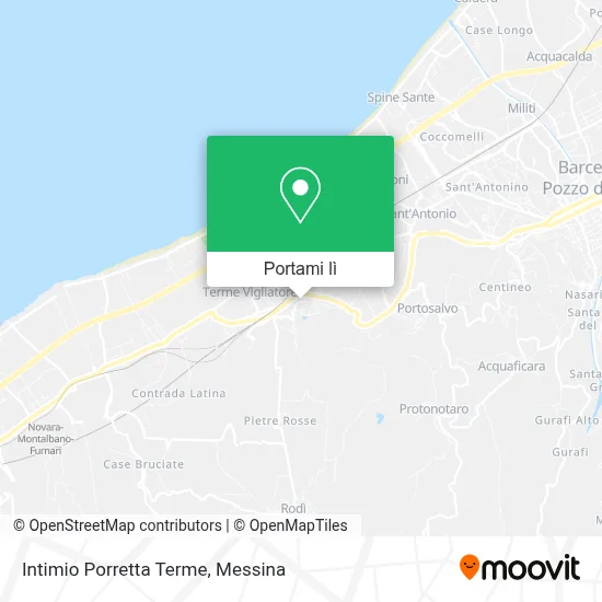 Mappa Intimio Porretta Terme