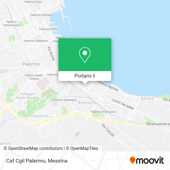 Mappa Caf Cgil Palermo