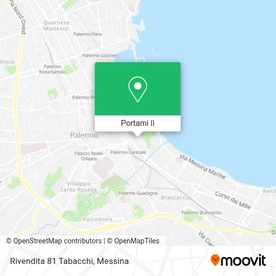 Mappa Rivendita 81 Tabacchi