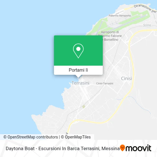 Mappa Daytona Boat - Escursioni In Barca Terrasini