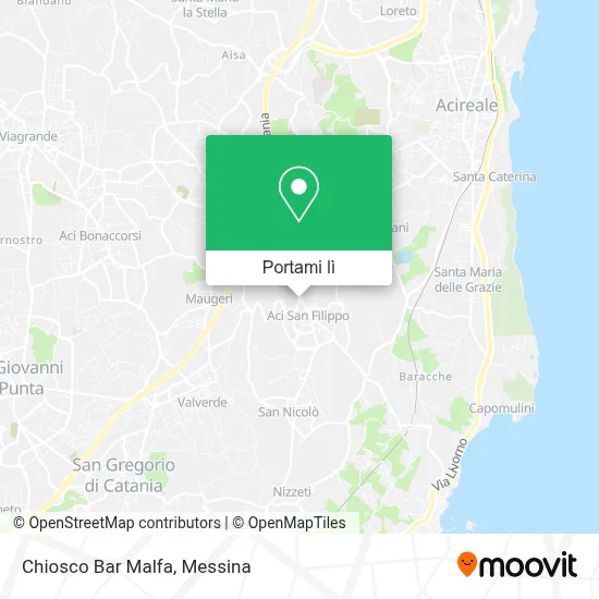 Mappa Chiosco Bar Malfa