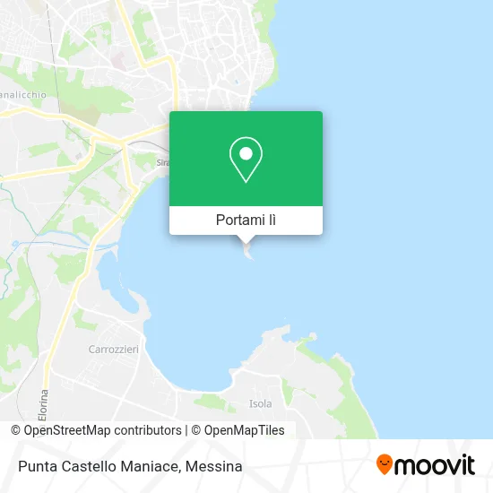 Mappa Punta Castello Maniace