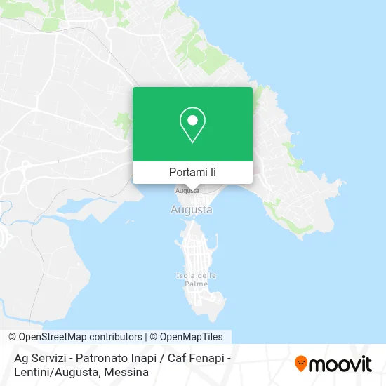 Mappa Ag Servizi - Patronato Inapi / Caf Fenapi - Lentini / Augusta