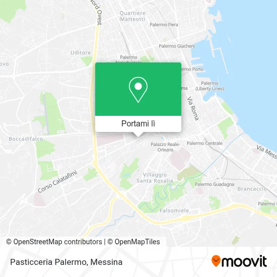 Mappa Pasticceria Palermo